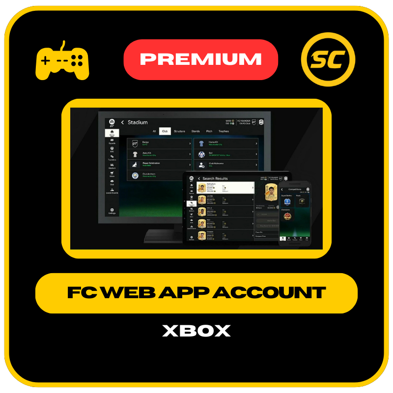 FC 25 - FREIGESCHALTETES WEBAPP-KONTO - XBOX-PLATTFORM (PREMIUM-KONTO, MIT FC GESPIELT)